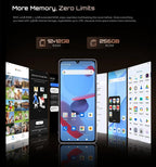 Cubot P90 Smartphone Android 15 24(12+12)GB + 256GB 6.88 "120Hz G100 64MP+16MP 5100mAh Mobile Phone NFC Face ID Fingerprint