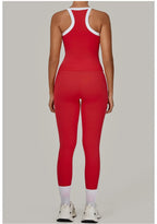 2PCS Women's Yoga Set High Waist Peach Hip Removable Padding Sports Bra Pants Fitness Suit Running Workout Gym Leggings Yoga Set