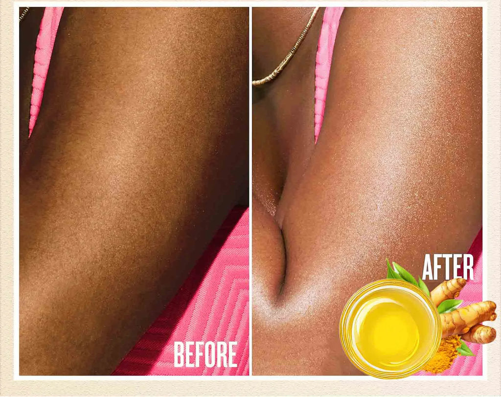 WK JALY Turmeric Glow Essential Body Oil, Moisturizing, Whitening, Fades Dark Armpit, Knuckles, Anti-Acne, Balance Uneven Skin