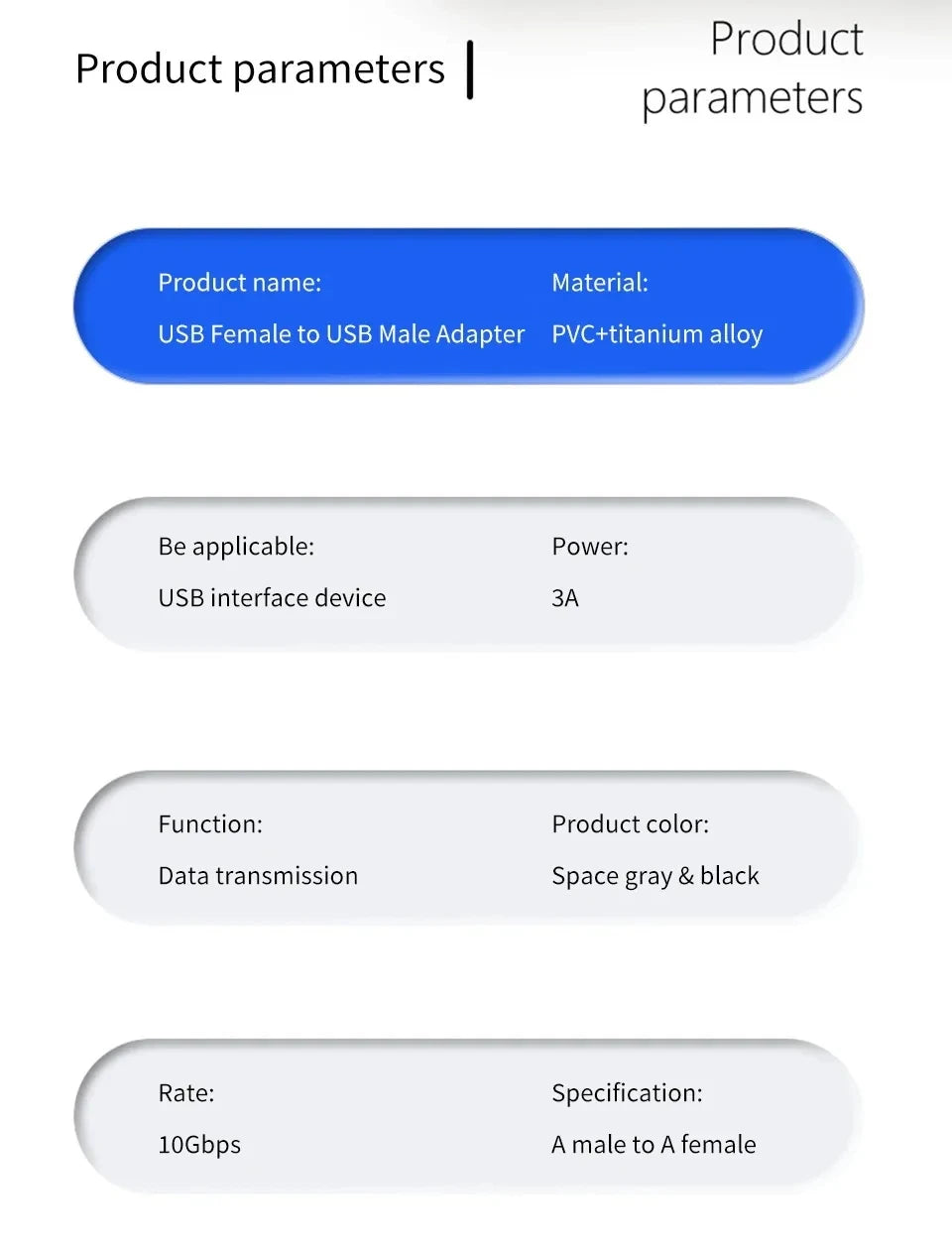 NNBILI USB3.0 Male to Female Right Angle Extension Adapter USB Upward Elbow 90 Degree Adapter 10Gbps For Laptop PC Connector