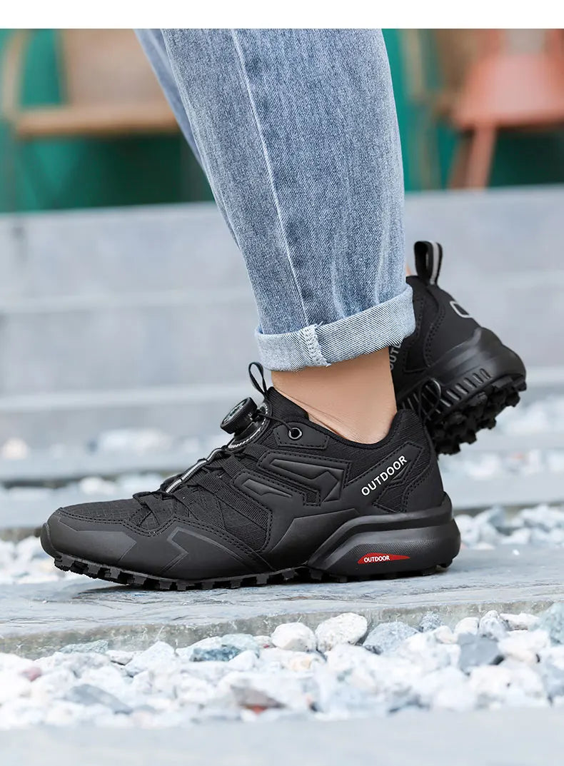 Men Women Cycling Shoes zapatillas ciclismo mtb Bike Riding Shoes Motorcycle Shoes Waterproof Bicycle Shoes Hiking Sneaker Black