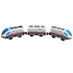 Wooden Train Toys Train Track Magnetic Set Electric Car Locomotive Diecast Slot Fit All Wood Brand Biro Railway Tracks For Kids