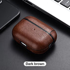 For Airpods Pro 3 Case Leather Business Earphone Case Headset Shell Headphone Cover For Apple AirPod 4 3 Pro 2nd Gen USB C Funda
