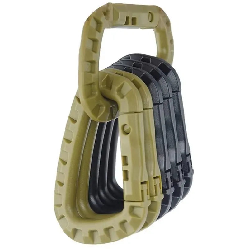 1/2/3/4/6pcs Tactical Carabiner Carabina Karabiner Clip Plastic Cadet Hiking Camping Main image