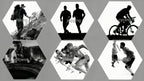 Men's Compression T-Shirt 3-Pack Quick Dry Running Gym Short Sleeve Sport Tops Elastic Breathable Athletic Tees