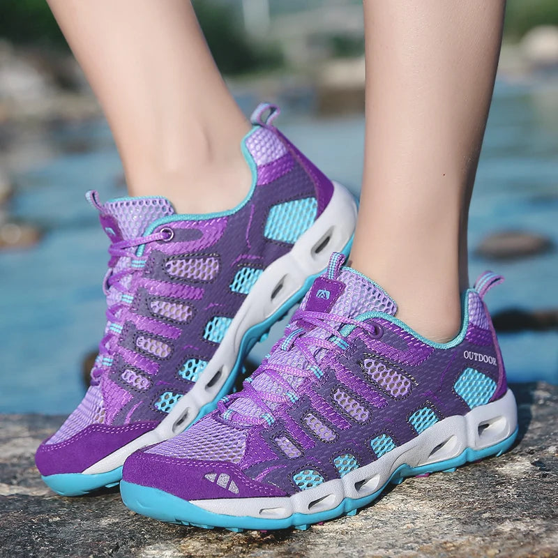 Outdoor Women Trekking Shoes Woman Hiking Camping Tourism Treking Sneakers Mountain Hike Tracking Wandelschoenen Dames Summer