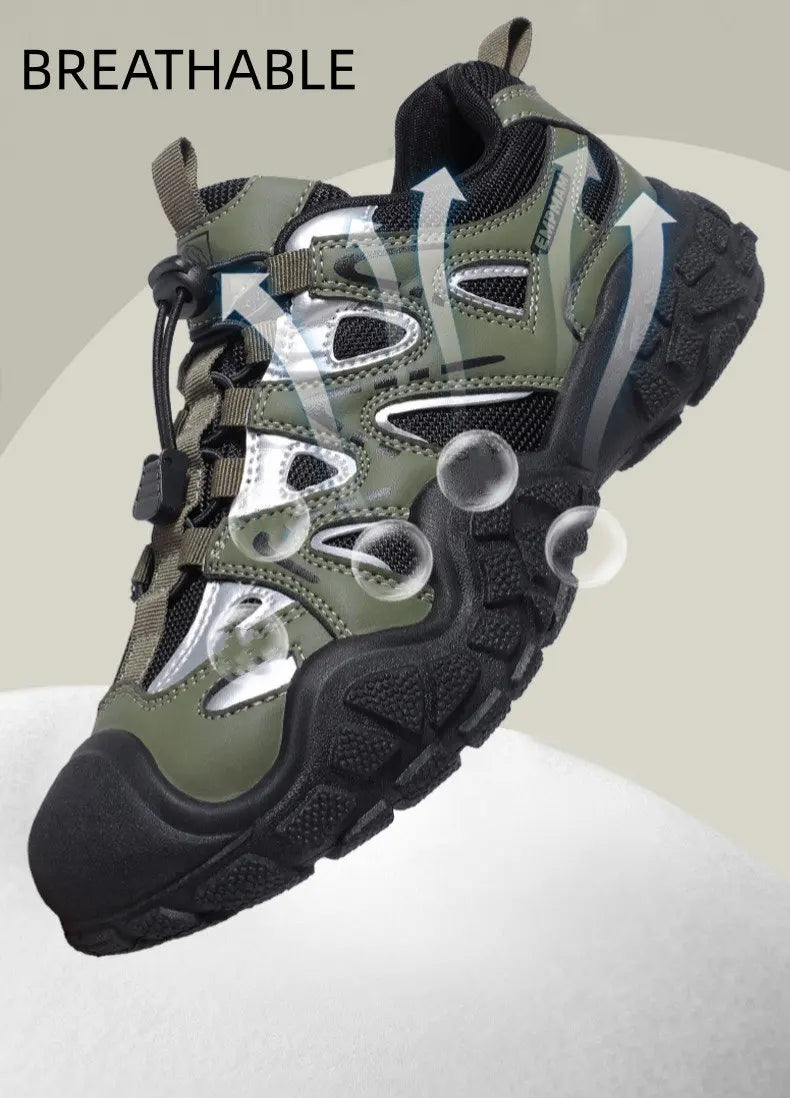 Spring Summer Fashion Pink Women's Hiking Sneakers Comfortable Non-slip Trekking Shoes Trainers Man Outdoor Sports Sneakers Men