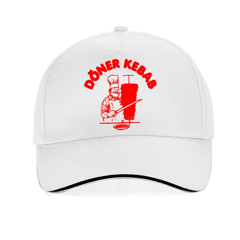 Doner Kebab Fashion Print baseball cap Unisex Outdoor Fishing hunting Hats Casual Summer cotton breathable Caps