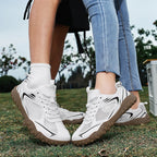 Unisex Wide Width Hiking Shoes Breathable Mesh Outdoor Trekking Sneakers Anti Slip Rubber Sole Walking Trainers Summer Autumn