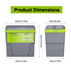 10L 20L Mini Refrigerator 12V/220V Fridge Freezer Portable Compressor Cooler and Heater Ice Box for Driving Camping Picnic