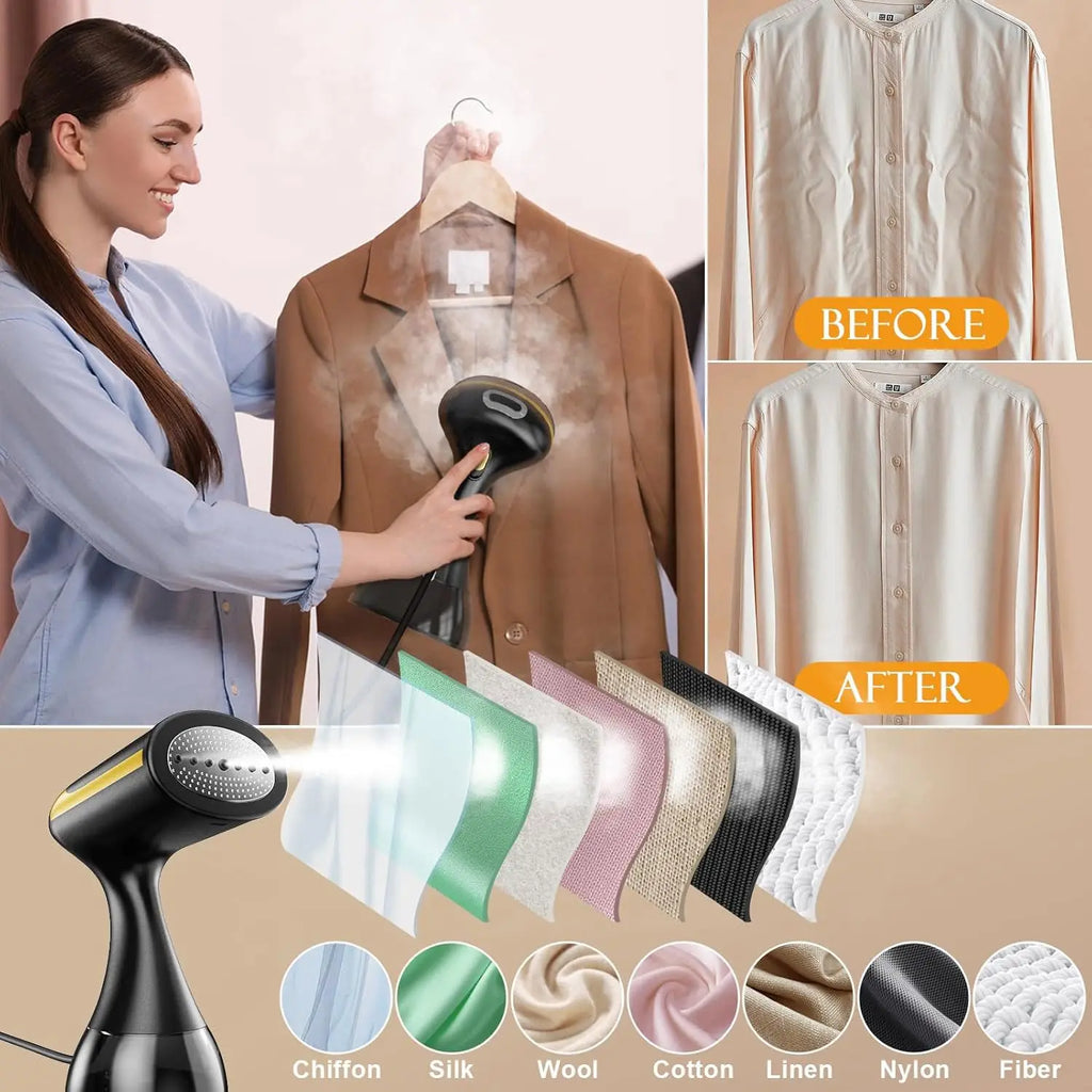 220V Handheld Garment Steamer 1300W Electric Household Fabric Steam Iron 350ml Portable Vertical Fast-Heat for Clothes Ironing