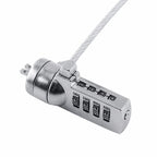 Laptop and PC anti-theft devices, combined security lock, cable chain, 4-digit password