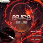ALP Asura 6U MAX 38LBS G5 Black Badminton Racket Full Carbon Fiber Original Pro Offensive for Teens & Outdoor Sports