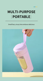 New Portable Juice Maker Blender for Shakes Smoothie 700ML Durable Juicer Steel Blades 2 In 1 Blender Bottle Smoothie Portable