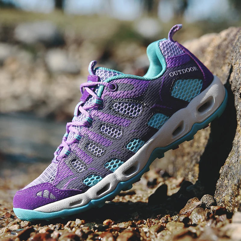 Outdoor Women Trekking Shoes Woman Hiking Camping Tourism Treking Sneakers Mountain Hike Tracking Wandelschoenen Dames Summer