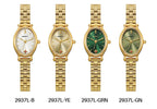 BERNY Gold Watch for Women Olive Green Quartz Jewelry Bracelet Casual Jewelry Women's Wristwatch Small Fashion Ladies Watches