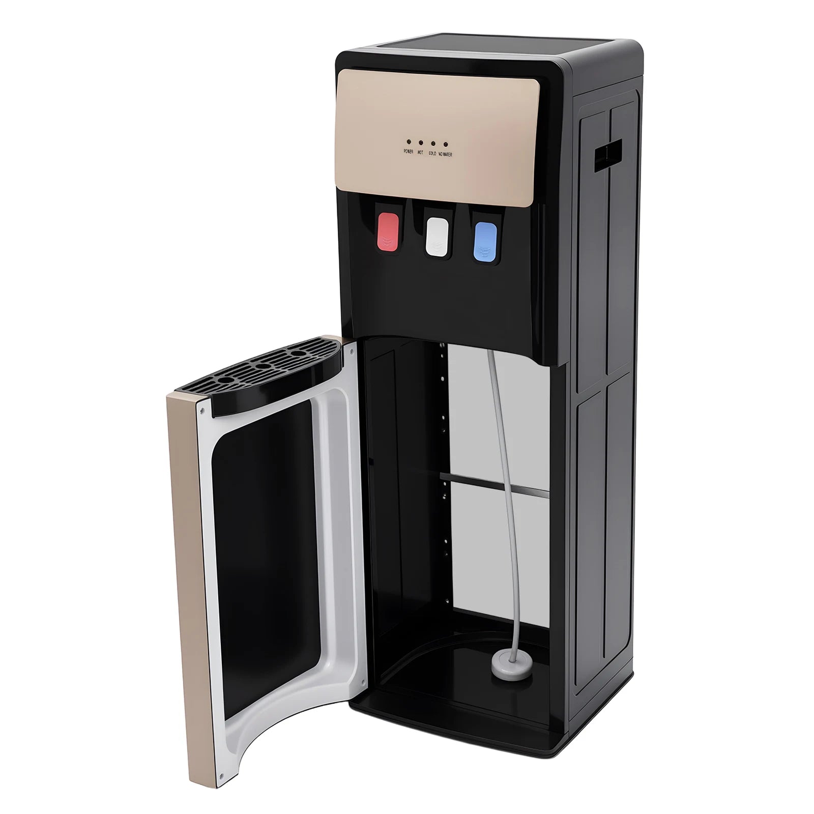 Electric Hot and Cold Water Cooler Dispenser, Versatile Standing Bottom Loading Water Dispenser for Home Office, 110V US/220V EU