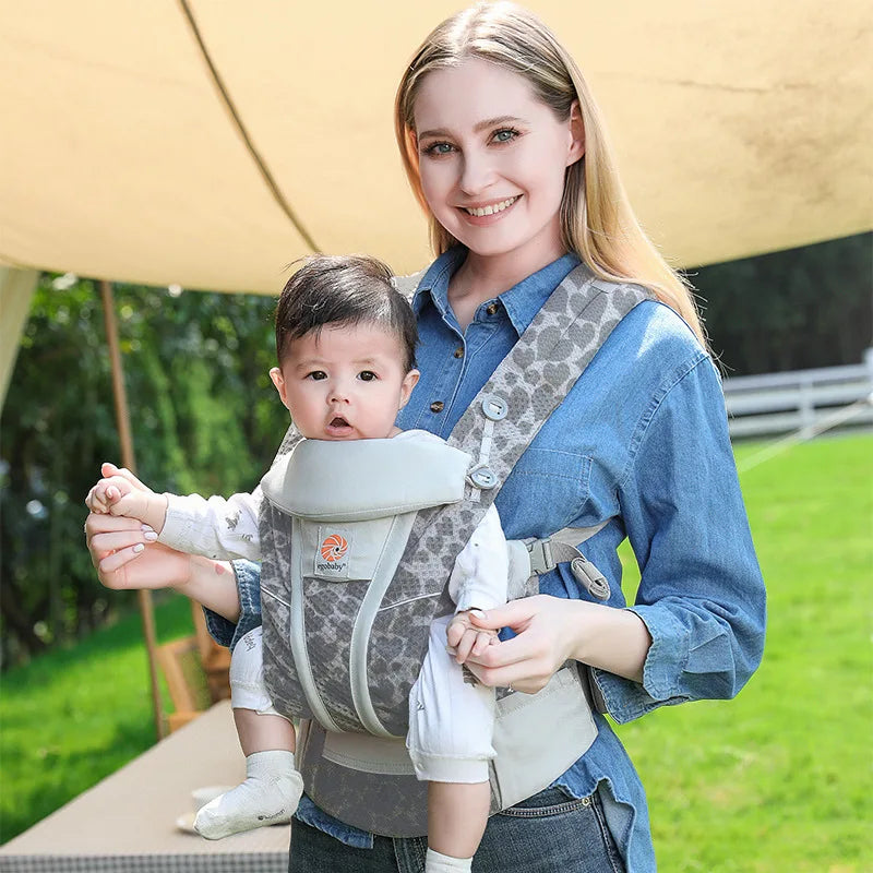 Egobaby Omni Breeze Baby Carrier All Carry Positions Breathable Mesh with Enhanced Lumbar Support & Airflow (7-45 Lb)