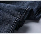 Wthinlee New Business Men's Jeans Casual Straight Stretch Fashion Classic Blue Black Work Denim Trousers Male Brand Clothing