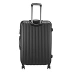 Anajqaqia Black Suitcase Set 3 Piece Luggage Set with Trolley Handle, Double Wheels and TSA Lock, Travel Suitcase Set