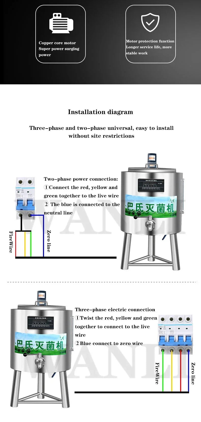Home Electric 30L Commercial Pasteurization Tank Milk Pasteurization Machine Yogurt Cow Wine Farm Lawn Intelligent Sterilizer 22