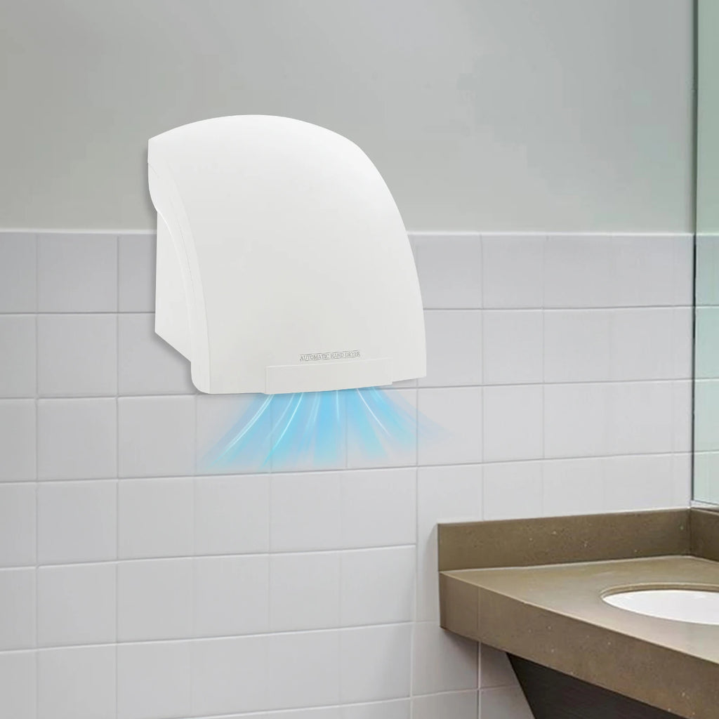 Electric Hand Dryer Compact Wall Mounted Automatic Air Hand Dryer with Infrared Sensor for Commercial Bathroom Hotel and Home