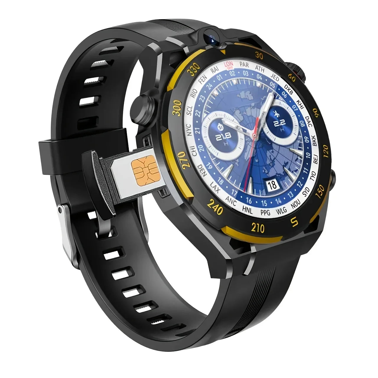 2026 New Smartwatch, Wireless Call, AI Voice, 40+ Sports Modes, Outdoor Fitness, Long Battery, Music & Message Alert, Unisex Gif Main image