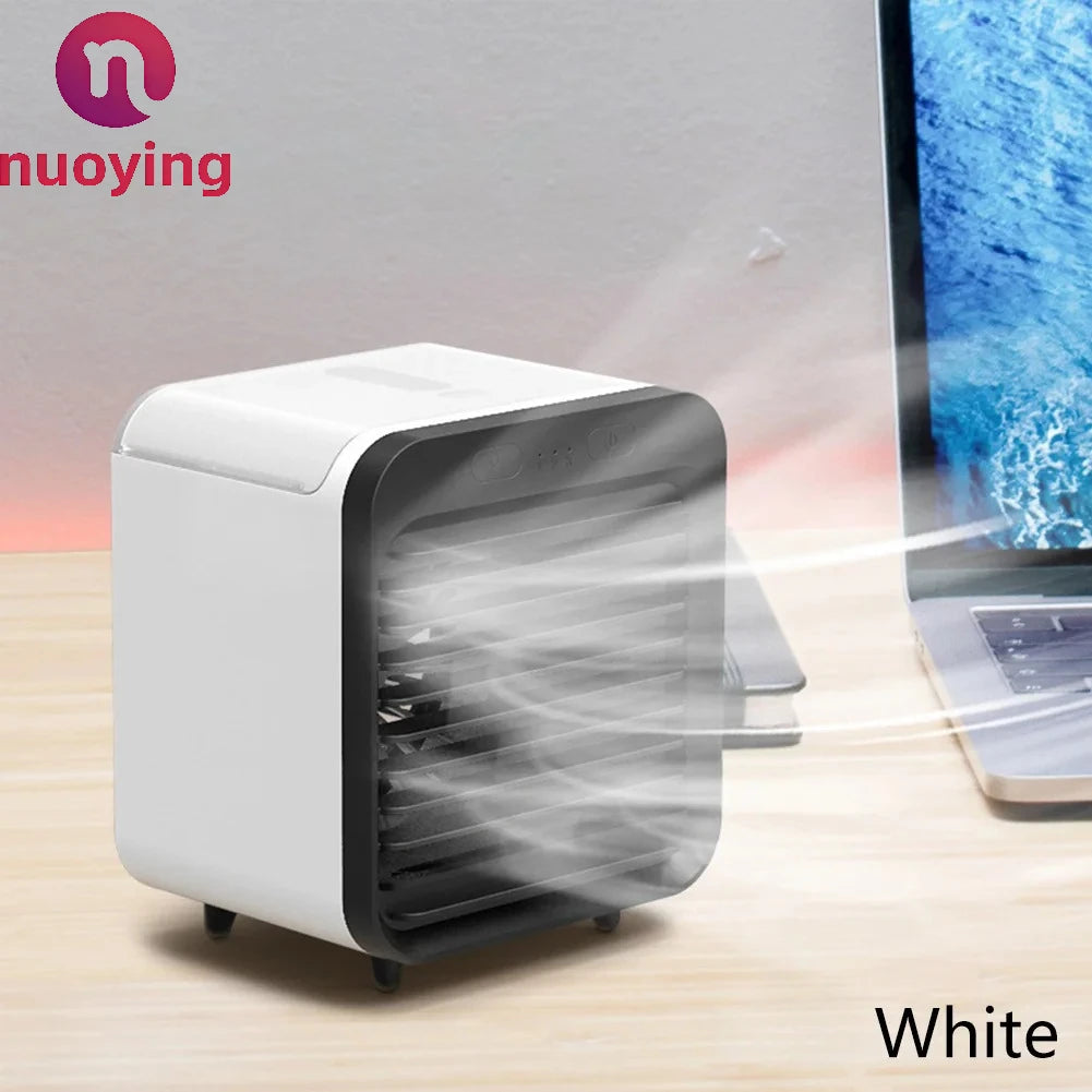 New Portable USB Chargeable Mini 3 Gear Air Conditioner Cooler Fan Air Conditioner Air Cooling Office Desktop Fan