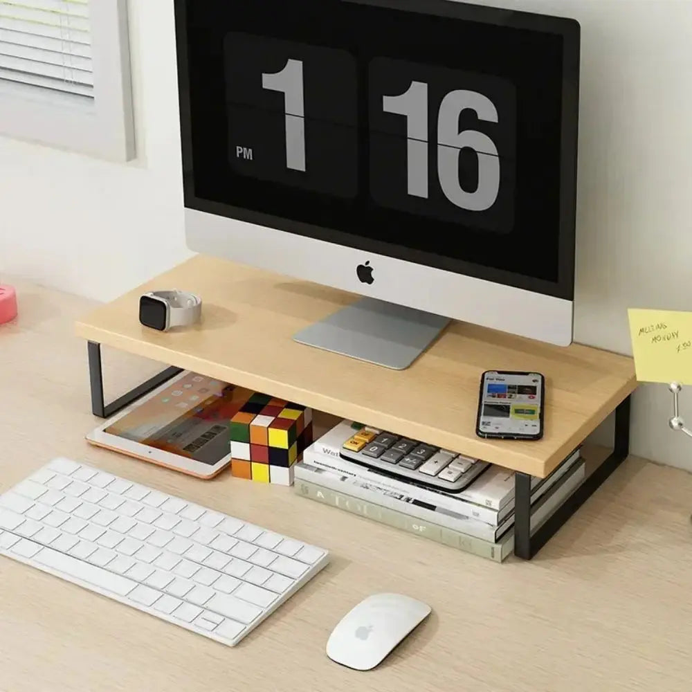 Computer Monitor Elevated Monitor Base Home Office Storage Rack Computer Desktop Creative Storage Rack Office Storage Supplies Main image