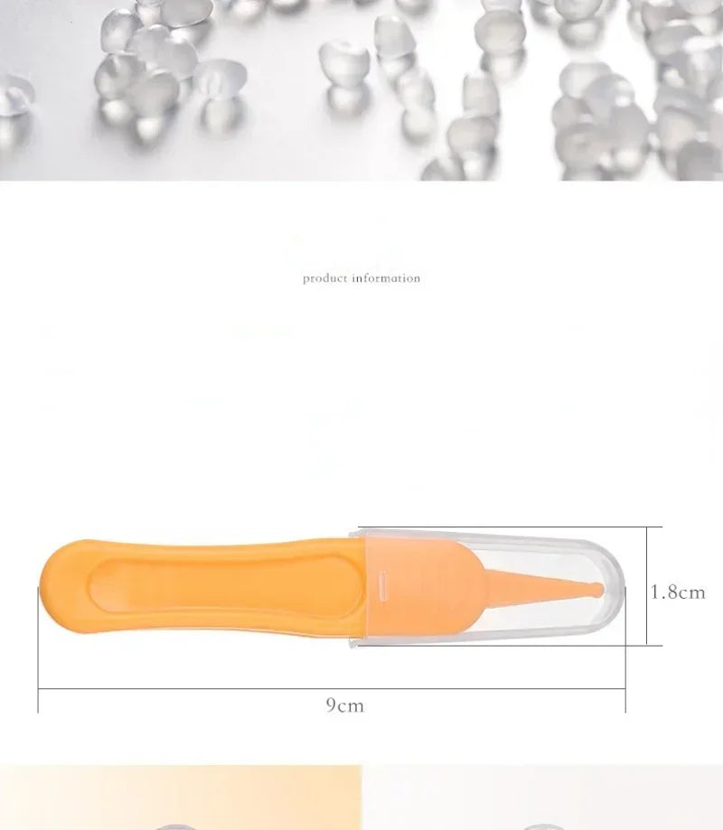 Baby Plastic Tweezers Nose Cleaner Tool Kids Safety Tweezers Cleaning Forceps Toddler Nasal Cavity Care Supplies Baby Essentials