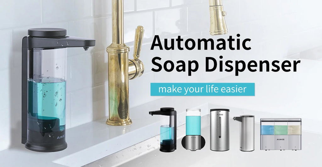 AIKE 2-in-1 Automatic Sensor Tap Hand Dryer Stainless Steel Integrated Basin Faucet High Speed Air Hand Drying Device AK7120