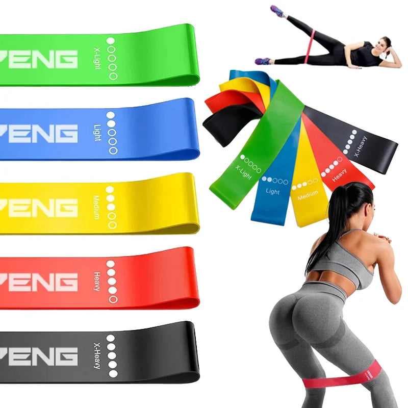 Resistance Exercise Loop Bands Set Workout Bands for Women and Men Stretch Bands 5 Different Resistance Levels for Booty Legs Main image