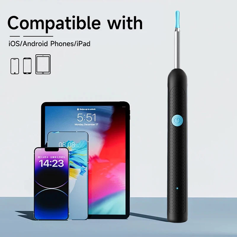 Visual Ear Wax Cleaner with Camera Safe Earwax Removal Endoscope with 5M Camera Luminous Otoscope Ear Cleaning Tools Ear Care Secondary image