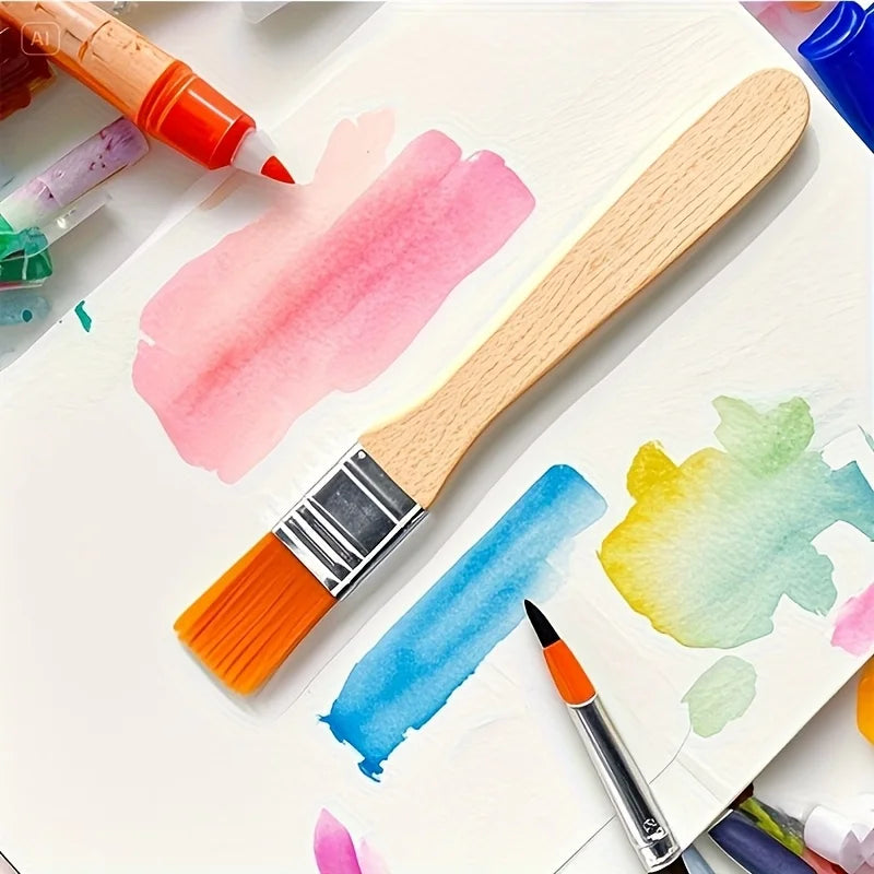 20pcs Small Nylon Bristle Oil Painting Brushes,BBQ Brush Large Medium Small Paint Brushes,Art Pen Brush Nylon Brushes,Tool Brush