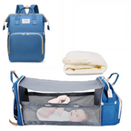 3 In 1 Diaper Bag Backpack Foldable Baby Bed Waterproof Travel Bag with USB Charge Diaper Bag Backpack with Changing Bed 3 types