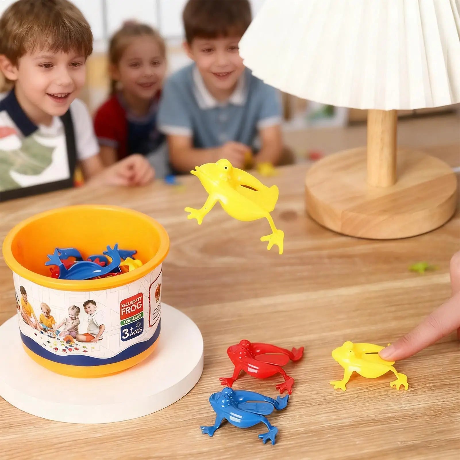 Frog Toy Jumping Frog Funny Educational Games 12 Pieces Finger Press Animal Toys for Kids Boys Girls Travel Bedroom Classroom Main image