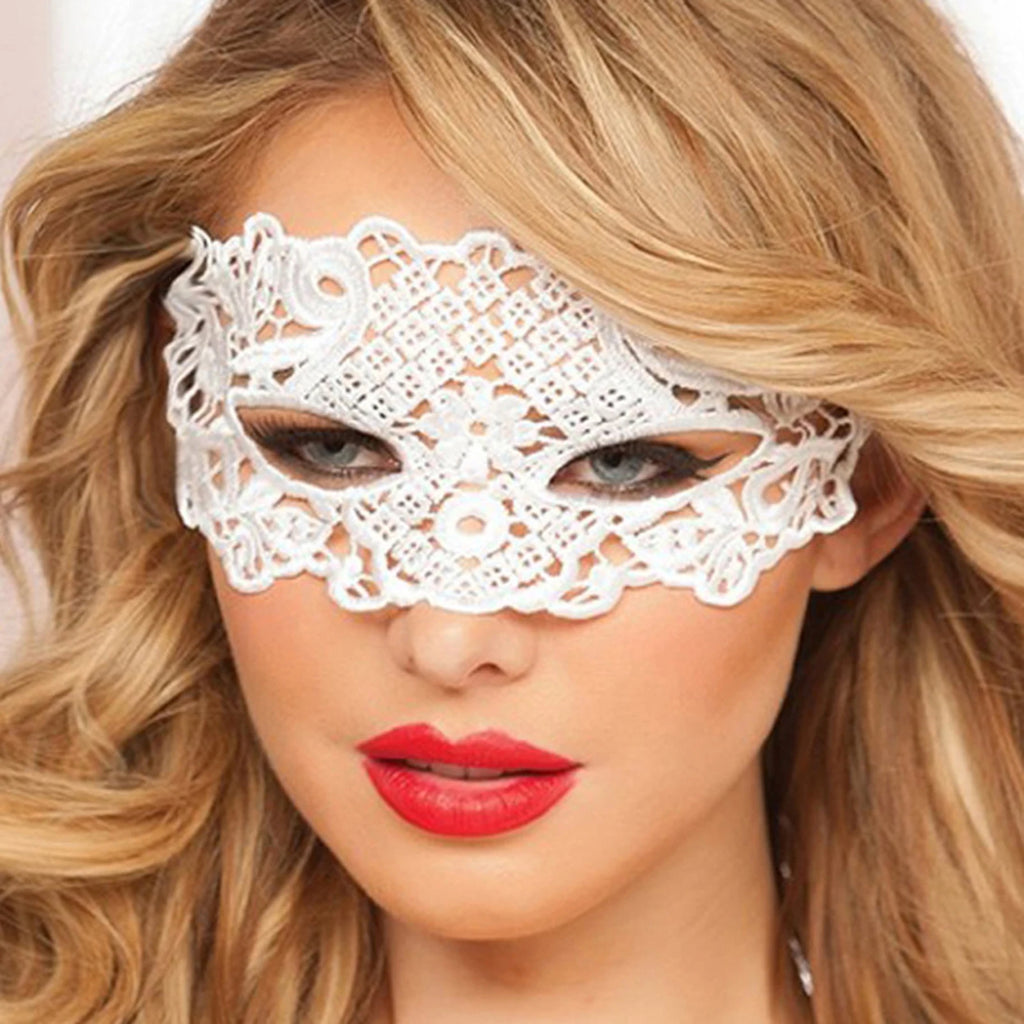 Women Carnival Mask Hollow Lace Masquerade Face Mask Princess Prom Party Props Black Eye Mask Halloween Costume for Women
