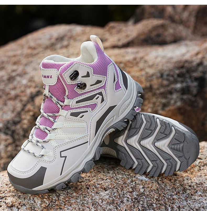 Outdoor Women Ankle Hiking Boots Trekking Shoes Mountain Tracking Treking Sneakers 2023 New Dropshipping