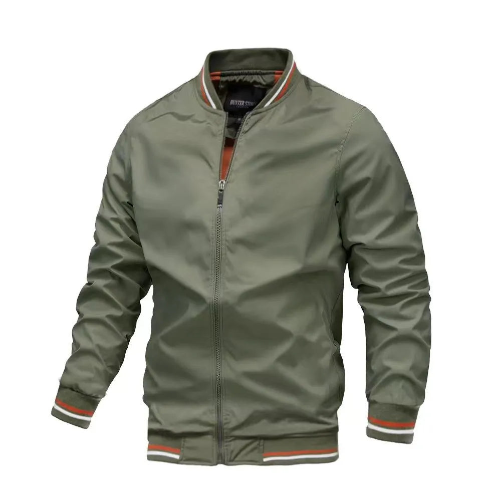 2024 Spring Summer Bomber Jacket Men Black Casual Slim Fit Baseball Mens Jackets New Autumn Fashion High Quality Jackets for Men Main image