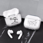 Hard Plastic Case for AirPods Pro 2 USB C Case for airpods 3 2 1 Case Transparent Cover for airpod pro 3 funda Air Pods 3 Coque
