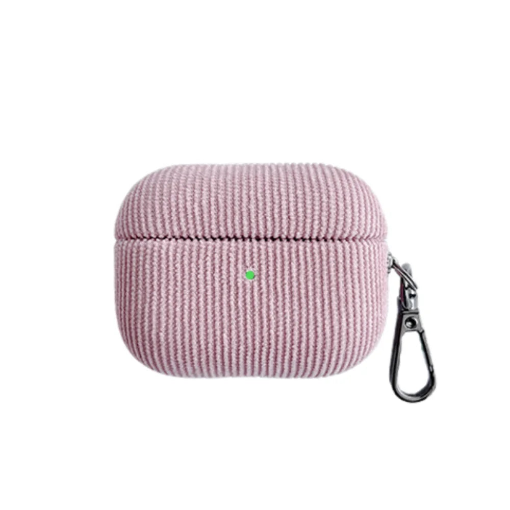 Winter Matte Corduroy Fabric Hook Earphone Case For Apple Airpods 1 2 3 4 Pro 3 2 Wireless Bluetooth Earphone Anti Scratch Cover