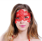 Women Carnival Mask Hollow Lace Masquerade Face Mask Princess Prom Party Props Black Eye Mask Halloween Costume for Women