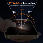 2PCS Privacy Ceramic Film For iPhone 17 16 15 14 11 13 12 Pro Max Air 16e 15 14 16 Plus XS Max XR X 7 8 SE 2020 Screen Protector