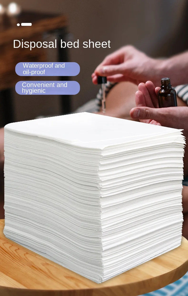 20/40Pcs Massage Waterproof Table Sheets Disposable Non Woven SPA Bed Cover Breathable wholesale 80x180CM for beauty salon hotel