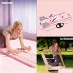 Multifunctional Foldable Home Ab Workout Sliding Fitness Board with Counter, Full Body Core Strength Training Exercise Platform with Complete Accessories for Abdominal, Leg & Arm Workout