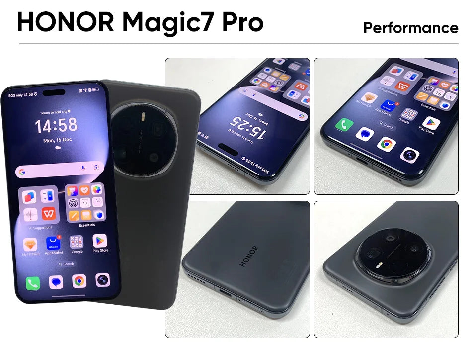 HONOR Magic7 Pro 5G Smartphone Snapdragon 8 Elite 6.8''120Hz LTPO Display 5270Mah 100W Charge Magic UI 9.0 Based on Android 15