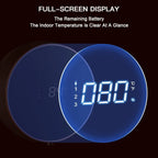 Automatic Foaming Soap Dispenser - Touchless Wall Mount, LED Temp Display, USB Rechargeable for Bathroom, Kitchen&Commercial Use