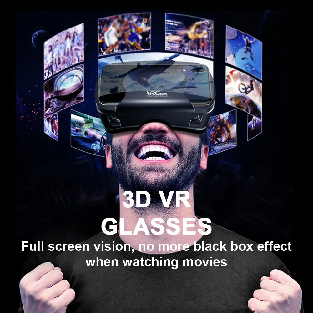 Virtual Reality 3D VR Headset Smart Glasses Helmet for Smartphones Cell Phone Mobile 7 Inches Lenses Binoculars Goggles Devices