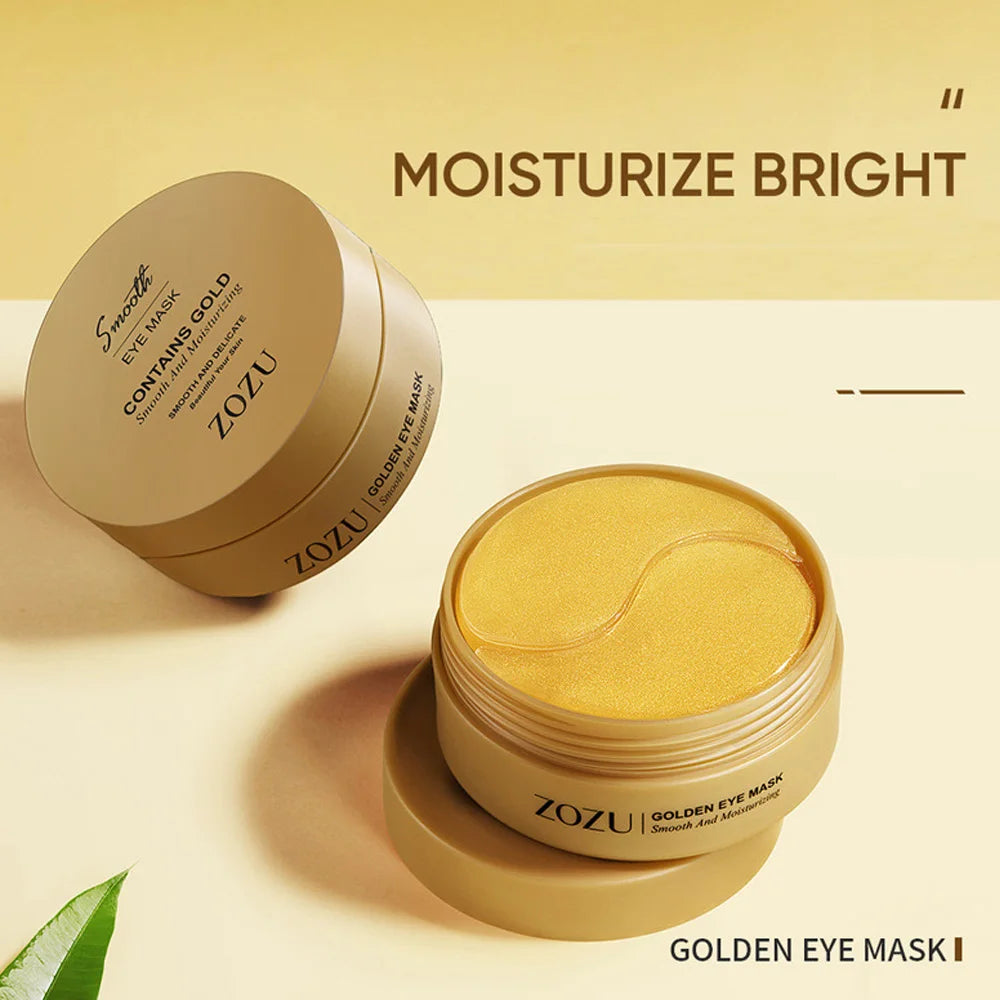 "30pcs 24K Gold Eye Mask Patches - Anti-Aging & Dark Circle Treatment, Hydrating Collagen Boost for Puffy Eyes"