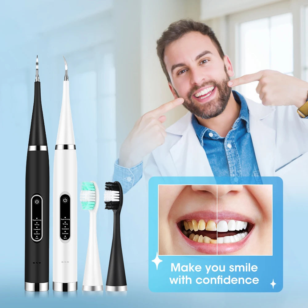 Electric Tooth Whitening Brush Sonic Toothbrush Tartar Eliminator Scraper Cleaner Dental Scaler Calculus Stone Remover Oral Care